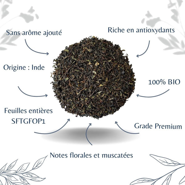 Thé Noir Darjeeling SFTGFOP1 Bio